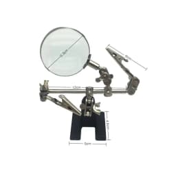 Welding Auxiliary Clip with 2.5X Magnifying Glass 360 Degree Rotating Helping Third Hand Tool Soldering Stand Jewelry Tools