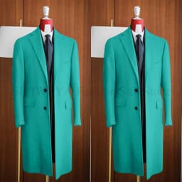 Simple Classic England Style Cotton Overcoat Men Thick Custom Made Single Breasted Pocket Coat Casual Winter Warm Jacket