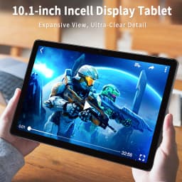 Paitanry Y40 10 Inch Android Tablet PC 12GB (6+6 Virtual RAM)+128GB ROM, Helio G80 Octa‑Core,6000mAh,5+13MP Dual Camera,18W Fast Charging,Dual WiFi for Gaming Reading High-End Tablet
