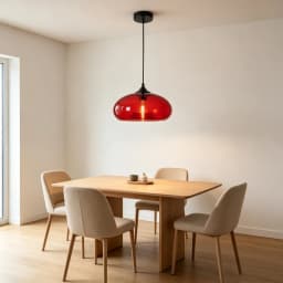 Minimalist LED Glass Hanging Light Nordic Creative Circular Pendant Light Cafe Kitchen Island Living Room Decor Pendant Lamp