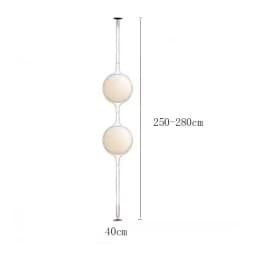 Italy Designer Led Floor Lamp White Ball 2.8 Stand Light for Living Room Hotel Led Chrome Metal Sofa Side Lounge Decoration Lamp