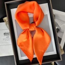 Luxury Print Imitation Silk Square Scarf Women Spring Neck Tie Shawl Wraps Female Hair Hand Wrist Headkerchief Hijab Bandana