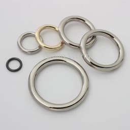50 pieces 6 colors 6 sizes chrome color die casting O rings for woman shouldbags purse close round ring purse accessories