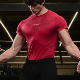 Men's Compression T Shirts Quick Dry Short Sleeve Gym Workout Tee Summer Skinny Fitness Running Sports Athletic Tops For Men