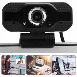 2026 1080P Webcam with Microphone, USB Computer Camera for Online Class Video Calls, Zoom, Teams, Streaming