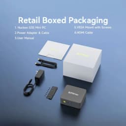 GMKtec G3S Mini PC Intel N95 3.4GHz Dual DDR4 Dual M.2 SSD 4K Dual HDMI WiFi 5 BT5.0 Gigabit LAN Desktop Computer
