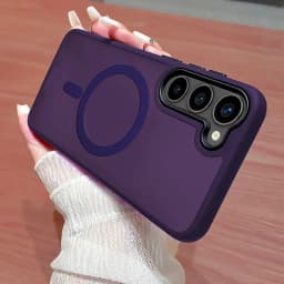 For Magsafe Translucent Case For Samsung Galaxy S26 S25 FE S24 Ultra S23 S22 Plus Shockproof Magnetic Wireless Charging Cover