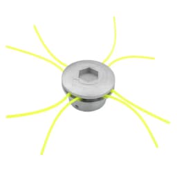 Universal Aluminum Trimmer Head with Four Trimmer Lines for Brush Cutter Grass Trimmer Head Replacement Tool Part