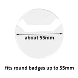 10pcs Clear Round Badge PVC Protective Case Pins Badge Storage Bags for DIY Making Badge Display Bag Packing Cover Materials
