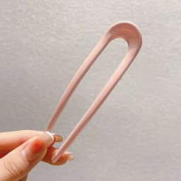 1PC Solid Color U-Shaped Hair Fork Fashion Acetate Hairpin Geometric Design Headwear French Acrylic Sticks Women Girls