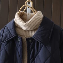 Retro Middle-Aged Mom Quilted Cotton Jacket Long Collar Cotton Coat Large Size Women's Winter Outerwear Elegant Style