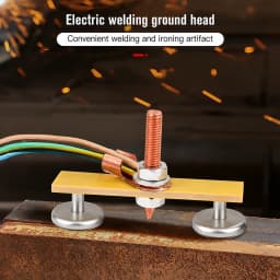 Welding Magnet Head Magnetic Welding Ground Clamp Tools Strong Magnetism Large Suction Copper Tail Welding Stability Clamps