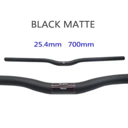 25.4 Full Carbon Handlebar Folding Bike Horizontal Handle Bar 400-700MM One-Shaped Ultralight Bicycle Straight Handlebar