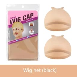 2pcs/Bag Ventilated Nylon Wig Cap Hair Net For Hair Wig Nets Black Brown Stretch Mesh Wig Cap For Making Wigs