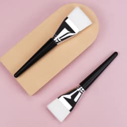 Flat Head Thin Facial Mask Brush White Soft Hair Body Application Brush Beauty Salon Specific Tool Foundation Make-up Brush