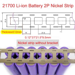 1M/2M Nickel Strip 2P Nickel Strips For 18650/21700 Lithium Battery Welding Tape Nickel Plated Belt