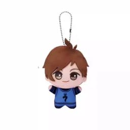 New Anime Blue Lock Hiori You Isagi Yoichi Cosplay Plush Doll Fluffy Maumet Pendant Puppet Keychain Keyring Charm Custom Gifts
