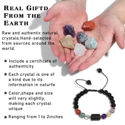 12 Constellation Zodiac Sign Gift Box Lapis Lazuli Amethysts Rope Bracelet With Irregular Raw Stone Libra Leo Birthday Jewelry