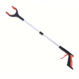 1pc Thickened Aluminum Alloy Folding Type Garbage Clip Pick Up Device Household Cleaning Ring Fire Pliers Pick Up Sanitary Clip