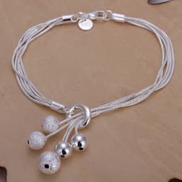 Noble 925 Sterling Silver Square Solid Chain Bracelet For Women Men Charm Party Gift Wedding Fashion Jewelry