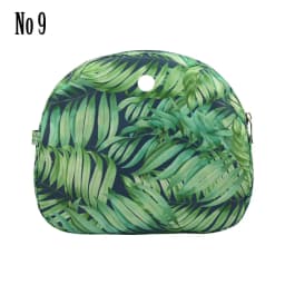 TANQU New Floral Composite Twill Cloth Waterproof Inner Lining Insert Zipper Pocket for O Bag Obag Moon Light for O Moon Light