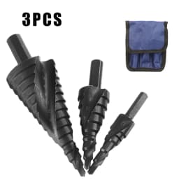 4-12 4-20 4-32MM HSS Cobalt Step Drill Bit Set Nitrogen Spiral for Metal Cone Hole Bit Opener Spiral Cobalt Step Drill Bit