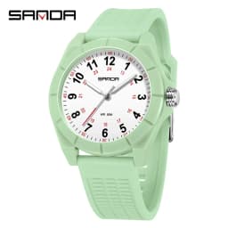 Fashion SANDA 6232 Simple Design Soft Children's Quartz Watch TPU Strap Sports Waterproof Night Light Children's Quartz Watch