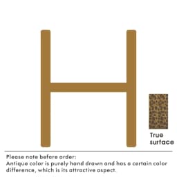 Nurlin Solid Brass Hammered Antique Brass 4-12 Inches 10-30cm Big Number Letter Door House Public Floating Signature