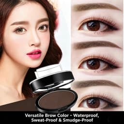 Natural Arched Eyebrow Powder Stamp Quick Makeup Brow Stamps Waterproof Powder Palette for Eyebrows Eye Brow Tint Makeup Tools