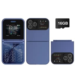 SERVO Classic Small Flip Mobile Phone 2G Dual SIM Card Blacklist Speed Dial 2.0" Screen 180° Fold Button Cellphones New Upgrade