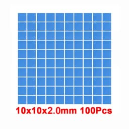 100 Pcs Blue Conductive Silicone Gelid Thermal Pad 100*100*0.5mm 100*100*1mm Heatsink Cooling Thermopad Thermal Pads for CPU GPU
