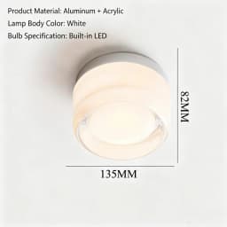 Modern Round Wall Light Acrylic LED Jelly Decor Wall Lamp Corridor Stair Living Bedroom Bedside Home Indoor Background Lighting