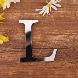Silver Letter Acrylic 3D Mirror Wall Sticker Home Decor Alphabet Poster For Birthday Party Wedding Diy Wallpaper Peel & Stick