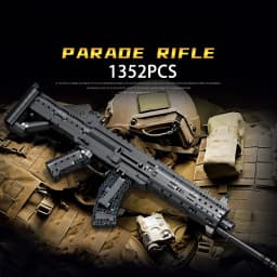 2 Creative AWM Sniper Rifle Barrett AKM Building Blocks, M24 Military Ornaments Series Modle Set Boy Adult Toys Birthday Gifts