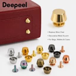 10-50Pcs 11mm Metal Handbag Purse Feet Studs Screw Rivets Bottom Protector for Leather Wallet Luggage Repair Decorative Hardware