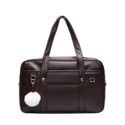 Student Handbag JK Uniform Bag Single Shoulder PU Uniform Bag Commuter Document Backpack Computer Bag Travel Bag
