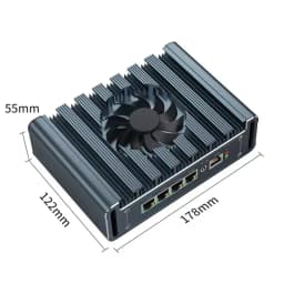 Topton Metal Firewall Mini PC Intel i7 13620H i3 1215U 8505 4x2.5G LAN i226-V DDR4 NVMe Proxmox pfSense OPNsense Router Server