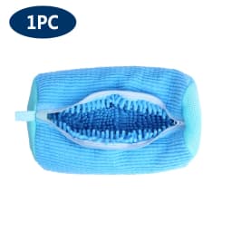 Shoe Washing Machine Bag Laundry Washer Dryer Reusable All Shoe Types Sizes Zipper Closure Padded Fluffy Fibers Sneaker Cleaning