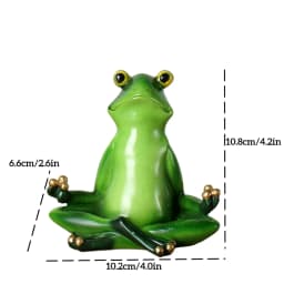 Meditation Gift Yoga Frog Figurines Lotus Pose Headstand Splits Prayer Pose Zen Animal Statue Bookshelf Decorations Shelf