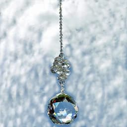 1PCS 20mm Clear Crystal Ball Prism Suncatcher Rainbow Pendants Maker, Hanging Crystals Prisms for Curtain Home Garden Decoration