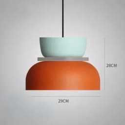 Modern Macaron Led Pendant Lamp Colorful Hanging Suspension Study Dining room Bedside Bedroom Chandelier Lighting lamp shades