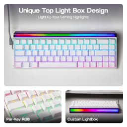 AULA Hero68 HE 65% ANSI QWERTY Layout Wired Magnetic Gaming Keyboard Hot-Swap with 8kHZ Rapid Hall Effect Switch RGB Backlight