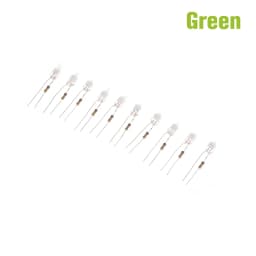 10Pcs Neon Indicator Light Green Red Blue Signs 6mm Neon Lamp Glow 2 Copper Wire 6X13mm Neon Indicator Bulbs