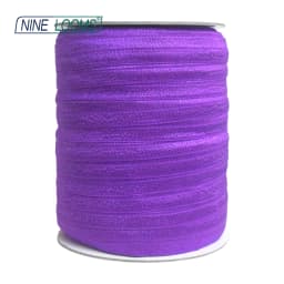 NINE LOOMS Plain Shiny Fold Over Elastics FOE 5/8" 15mm Spandex Band Tape Hair Tie Headband DIY Sewing Trim 50 100 Yard by Spool