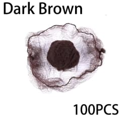 20/60/100Pcs Nylon Hair Net for Bun Black Blonde Brown 5mm Durable Mesh Hair Styling Tool for Wigs Hair Net for Hair Style