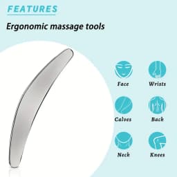 3 in 1 Stainless Steel Gua Sha Massage Tools-Scraping Massage Tools Muscle Scraper Tool for Back,Arms Derma Edge Massage Tool
