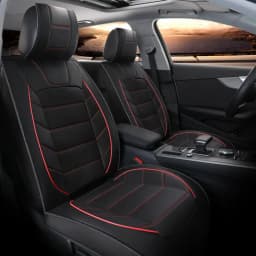 For Honda Pilot 2007-2021 5-Seat Car Seat Covers Full Set Leather Deluxe Cushion Front Rear Seat Back Cushion Pad Mat Backrest