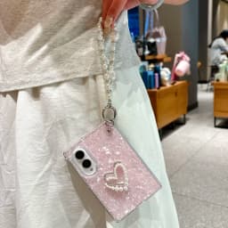 Fashion Love Pearl Bracelet Shell Pattern Phone Case for Samsung Z Fold 8 Wide Shockproof Lens Protrusion Portable Slim Cover