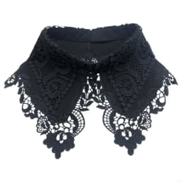 652F Polyester Women Detachable Fake Collar False Half Shirt Blouse for Womens Girls Clothing Accessories