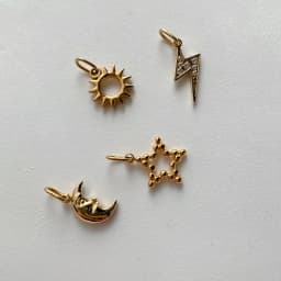EMANCO Star Sun Pendant Charms for Earrings Necklace Making Supplies Stainless Steel Gold-Plated Diy Jewelry 48 Hour Shipping
